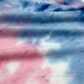Polyester Spandex Knit Tie Dyed French Terry Fabric